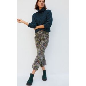 Anthropologie Pilcro Water Lily Ultra High Rise Wide Leg Jeans